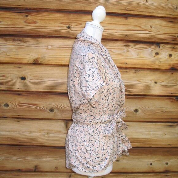 Caron Callahan Julien Floral Wrap Top - Picture 5 of 9